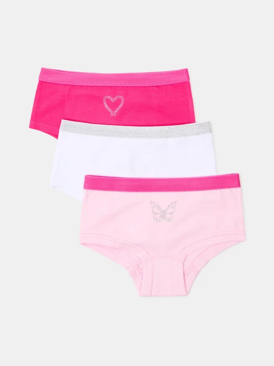 Zdjęcie produktu Sinsay - Bawełniane majtki hipster 3 pack - wielobarwny