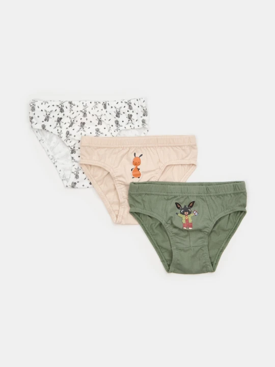 Zdjęcie produktu Sinsay - Bawełniane majtki slipy 3 pack Bing - wielobarwny