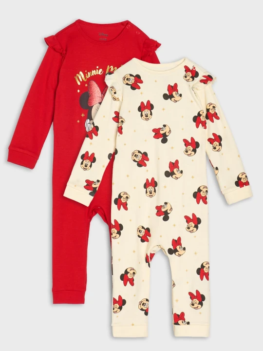 Zdjęcie produktu Sinsay - Bawełniane śpiochy z nadrukiem Minnie - czerwony