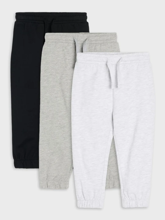 Zdjęcie produktu Sinsay - Bawełniane spodnie jogger 3 pack - szary