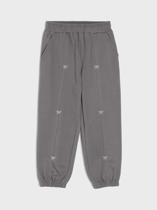 Zdjęcie produktu Sinsay - Bawełniane spodnie jogger - szary