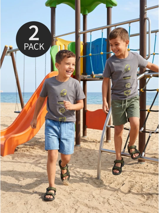 Zdjęcie produktu Sinsay - Bawełniane szorty 2 pack - zielony