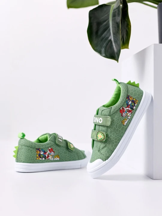Zdjęcie produktu Sinsay - Bawełniane trampki ze skórzaną wkładką "ZDROWA STOPA" PAW Patrol - zielony