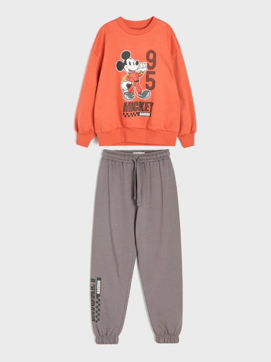 Zdjęcie produktu Sinsay - Bawełniany komplet: bluza i spodnie Mickey Mouse - wielobarwny