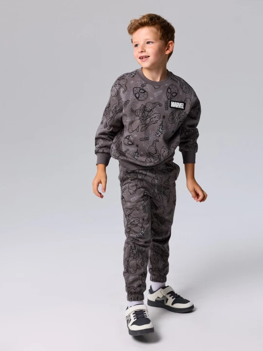 Zdjęcie produktu Sinsay - Bawełniany komplet: bluza i spodnie Spider-Man - szary