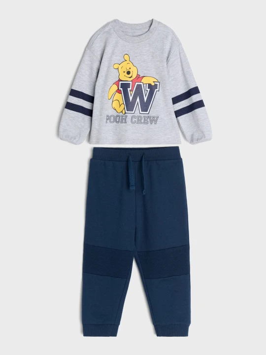 Zdjęcie produktu Sinsay - Bawełniany komplet: bluza i spodnie Winnie the Pooh - szary