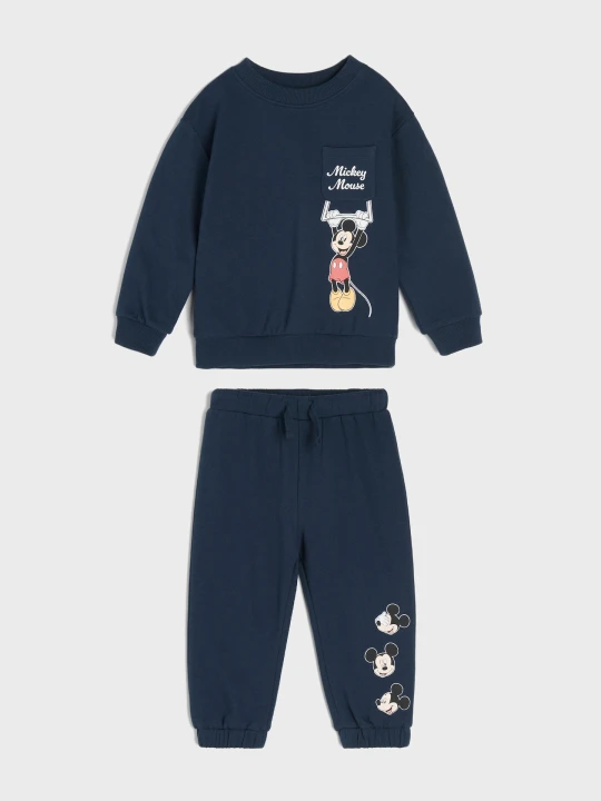 Zdjęcie produktu Sinsay - Bawełniany komplet z nadrukiem Mickey Mouse - granatowy