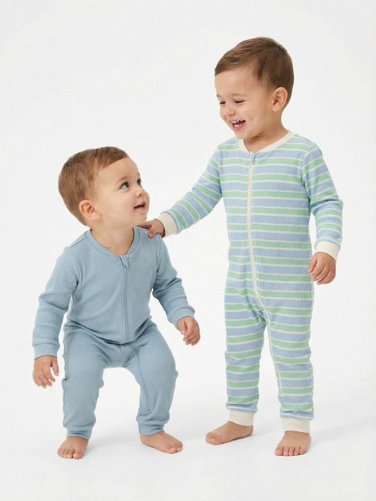 Zdjęcie produktu Sinsay - Bawełniany pajacyk 2 pack - błękitny