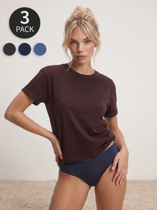 Zdjęcie produktu Sinsay - Bezszwowe majtki braziliany 3 pack - wielobarwny