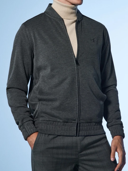 Zdjęcie produktu Sinsay - Bluza bomber z haftem - czarny