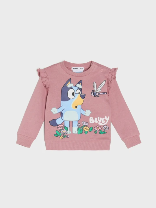 Zdjęcie produktu Sinsay - Bluza crewneck Bluey - różowy