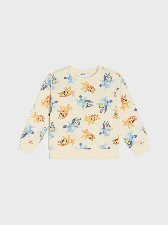 Zdjęcie produktu Sinsay - Bluza crewneck Bluey - kremowy
