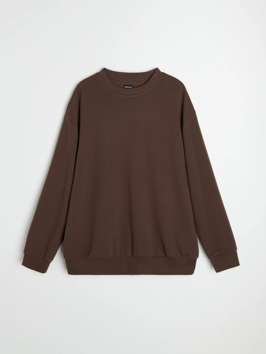 Zdjęcie produktu Sinsay - Bluza crewneck - brązowy