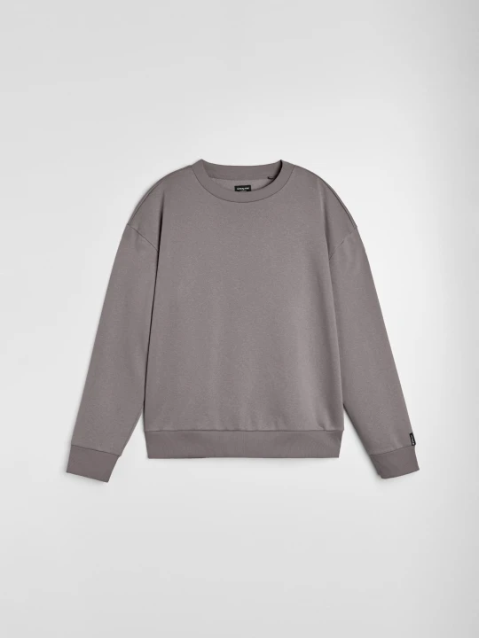 Zdjęcie produktu Sinsay - Bluza crewneck comfort fit z domieszką bawełny - szary