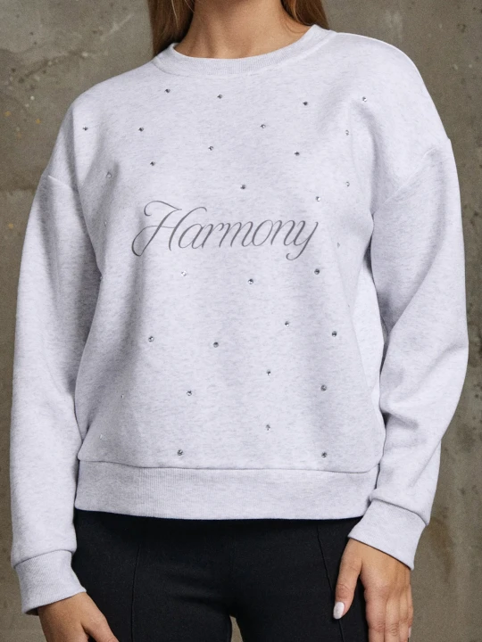 Zdjęcie produktu Sinsay - Bluza crewneck z cyrkoniami - Inny