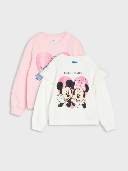 Zdjęcie produktu Sinsay - Bluza crewneck z nadrukiem 2 pack Disney - wielobarwny