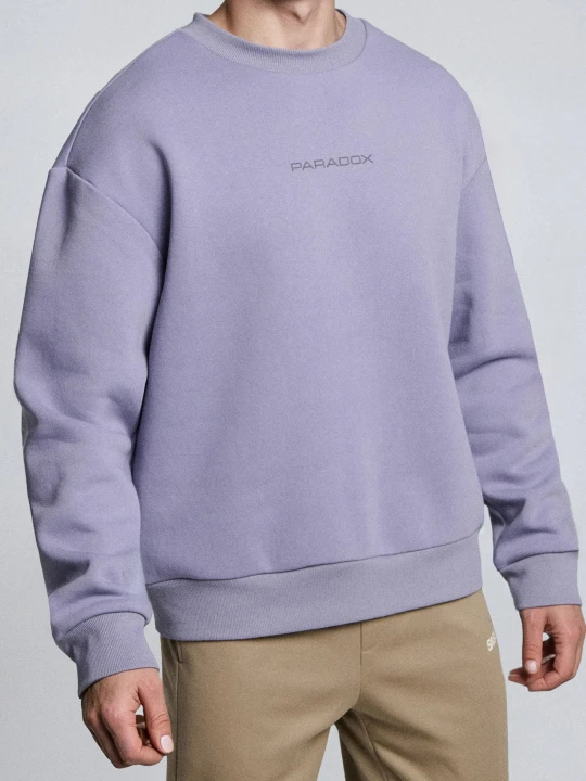 Zdjęcie produktu Sinsay - Bluza crewneck z nadrukiem - fioletowy