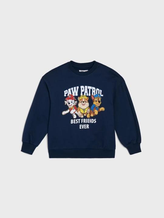 Zdjęcie produktu Sinsay - Bluza crewneck z nadrukiem PAW Patrol - granatowy