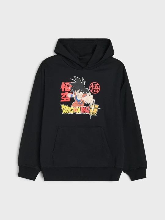 Zdjęcie produktu Sinsay - Bluza hoodie z bawełną Dragon Ball - czarny