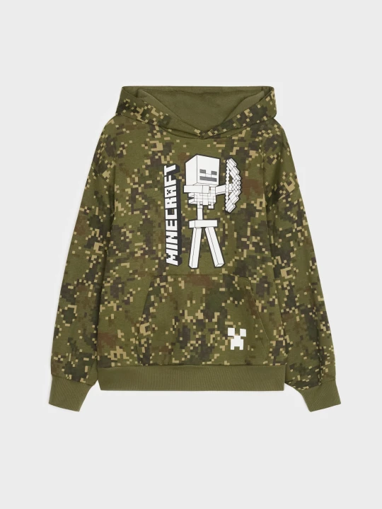 Zdjęcie produktu Sinsay - Bluza hoodie z bawełną Minecraft - wielobarwny