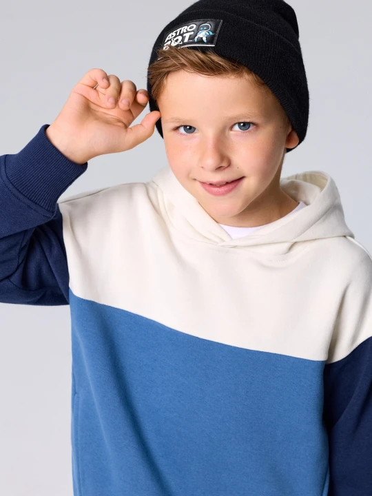 Zdjęcie produktu Sinsay - Bluza hoodie z bawełną - wielobarwny