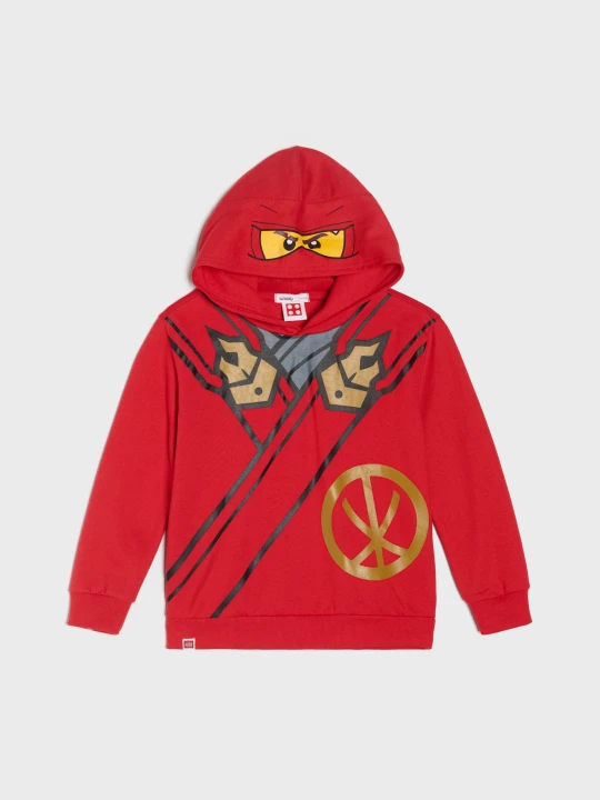 Zdjęcie produktu Sinsay - Bluza hoodie z nadrukiem Lego Ninjago - czerwony