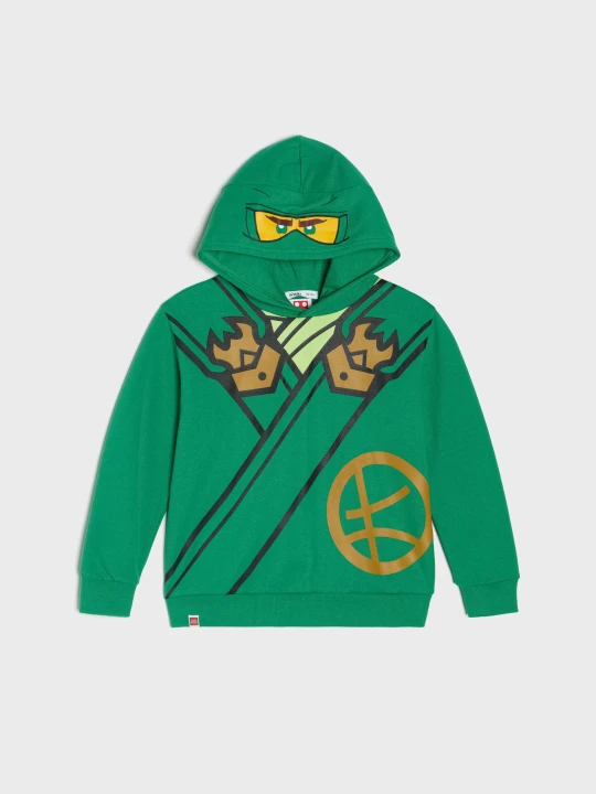 Zdjęcie produktu Sinsay - Bluza hoodie z nadrukiem Lego Ninjago - zielony