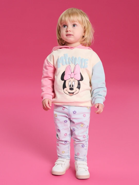 Zdjęcie produktu Sinsay - Bluza hoodie z nadrukiem Minnie Mouse - kremowy