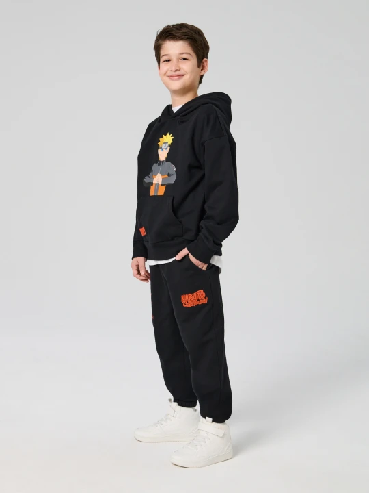 Zdjęcie produktu Sinsay - Bluza hoodie z nadrukiem Naruto - czarny