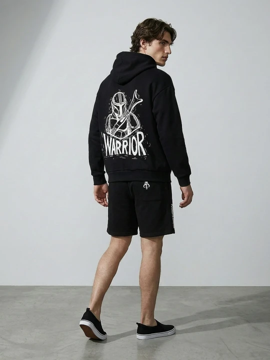 Zdjęcie produktu Sinsay - Bluza hoodie z nadrukiem The Mandalorian - czarny