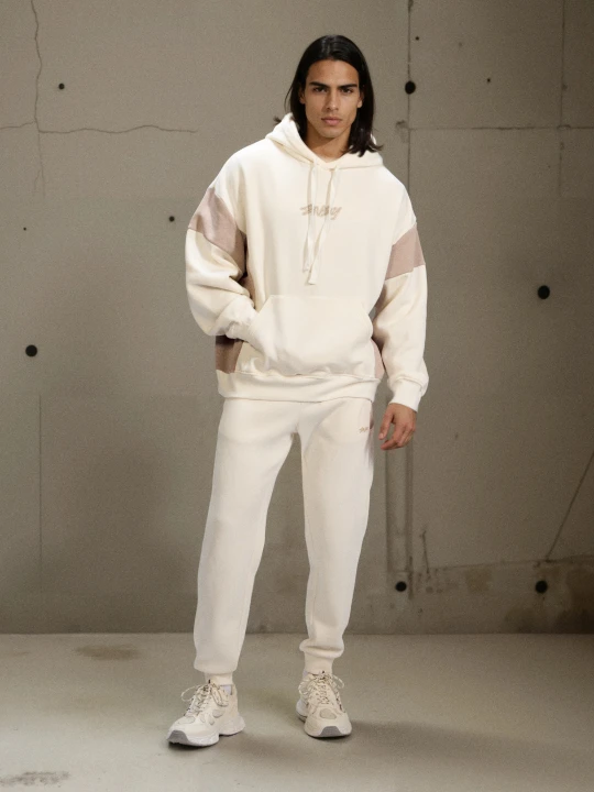 Zdjęcie produktu Sinsay - Bluza hoodie z napisem - kremowy