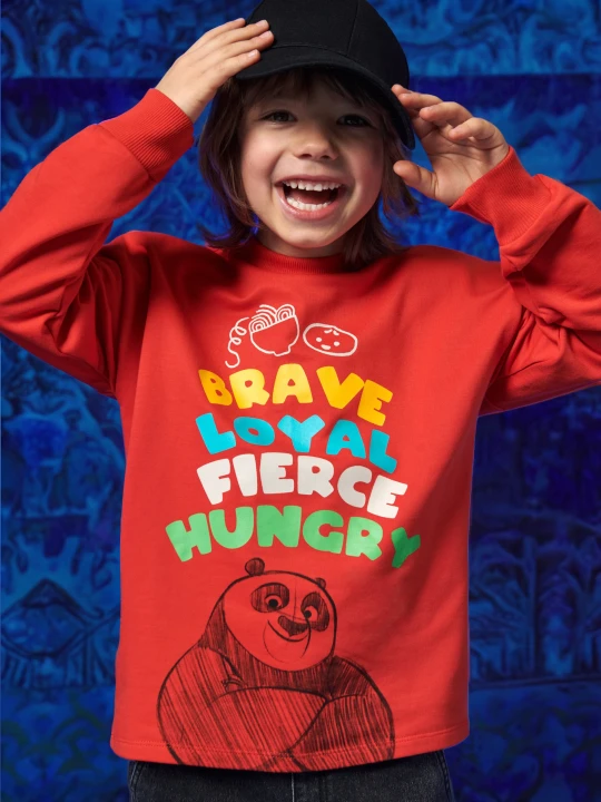 Zdjęcie produktu Sinsay - Bluza Kung Fu Panda - koralowy