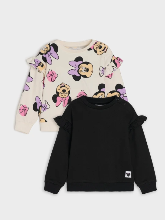 Zdjęcie produktu Sinsay - Bluza Myszka Minnie 2 pack - kremowy