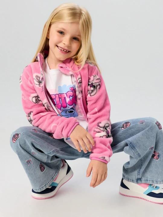 Zdjęcie produktu Sinsay - Bluza polarowa Lilo & Stitch - fioletowy