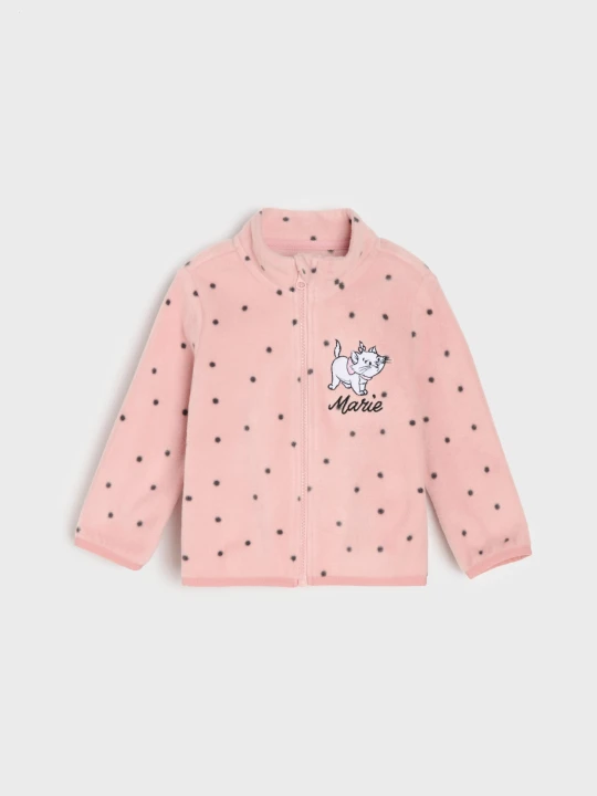 Zdjęcie produktu Sinsay - Bluza polarowa w kropki The Aristocats - różowy