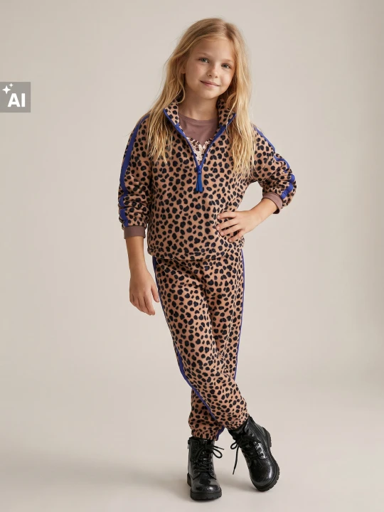 Zdjęcie produktu Sinsay - Bluza polarowa w panterkę - brązowy