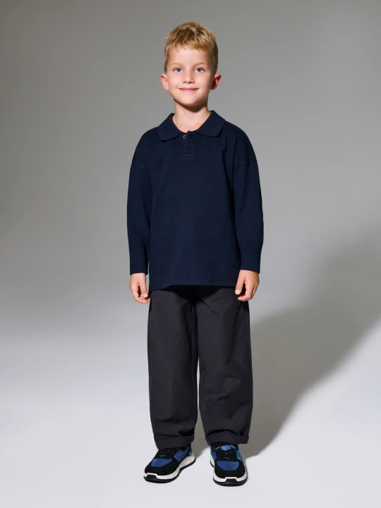 Zdjęcie produktu Sinsay - Bluza polo - granatowy