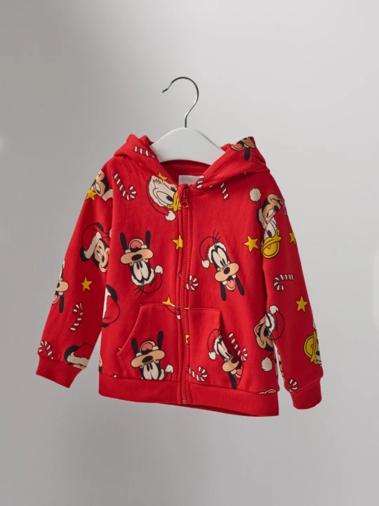 Zdjęcie produktu Sinsay - Bluza rozpinana z kapturem Mickey Mouse - czerwony