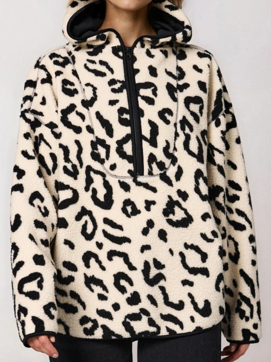 Zdjęcie produktu Sinsay - Bluza sherpa z kapturem - wielobarwny