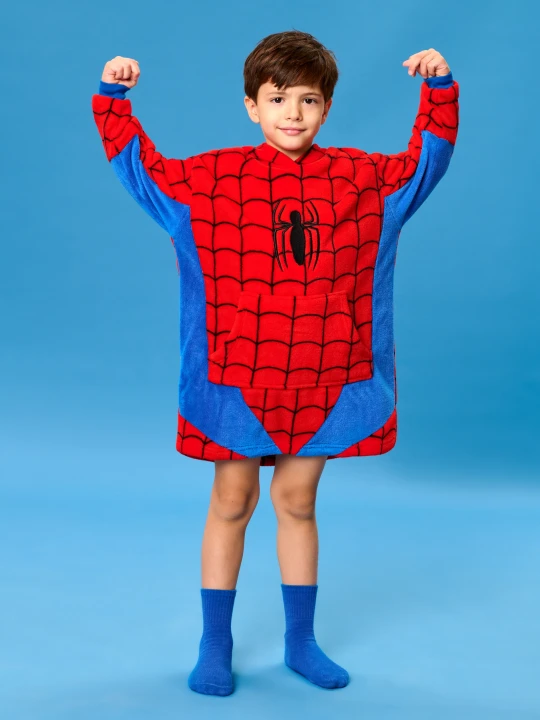 Zdjęcie produktu Sinsay - Bluza snuddie Spider-Man - czerwony