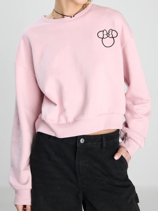 Zdjęcie produktu Sinsay - Bluza z długim rękawem Minnie Mouse - różowy