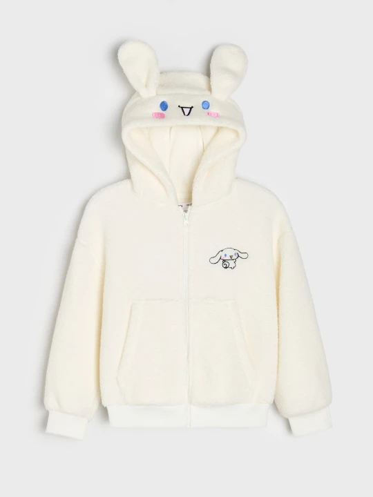 Zdjęcie produktu Sinsay - Bluza z haftem Cinnamoroll - kremowy