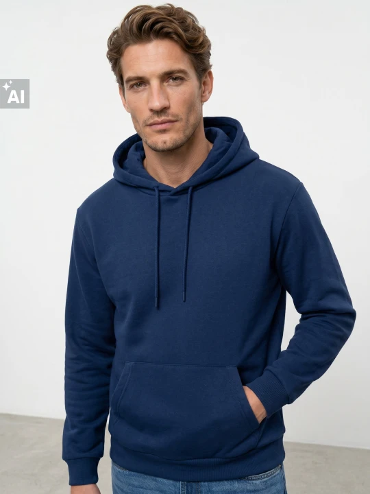 Zdjęcie produktu Sinsay - Bluza z kapturem basic - szary