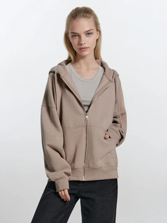 Zdjęcie produktu Sinsay - Bluza z kapturem - beżowy