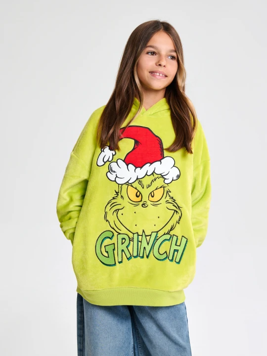 Zdjęcie produktu Sinsay - Bluza z kapturem Grinch - zielony