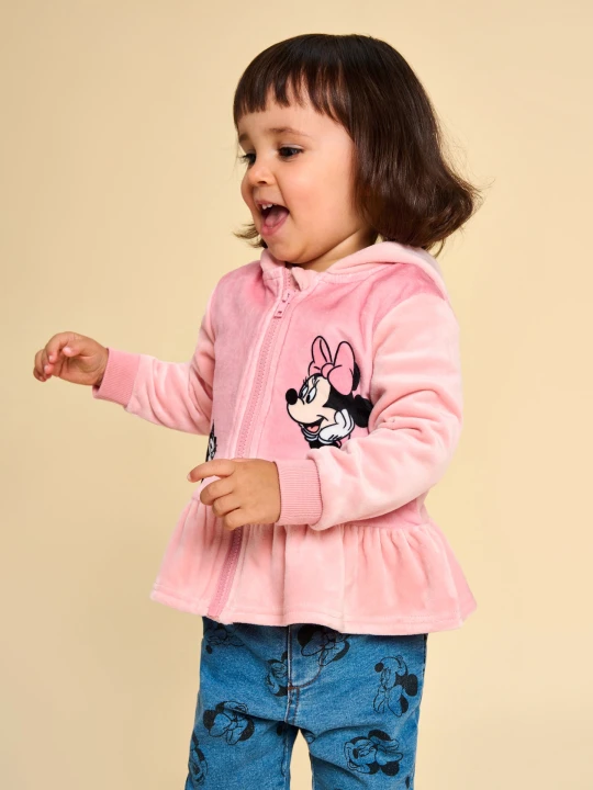 Zdjęcie produktu Sinsay - Bluza z kapturem Minnie Mouse - różowy