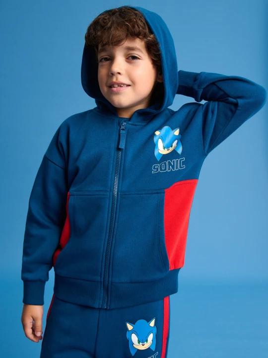 Zdjęcie produktu Sinsay - Bluza z kapturem Sonic the Hedgehog - granatowy