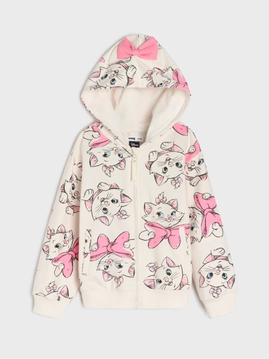 Zdjęcie produktu Sinsay - Bluza z kapturem The Aristocats - kremowy