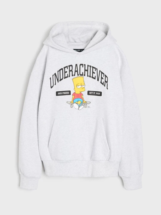 Zdjęcie produktu Sinsay - Bluza z kapturem z nadrukiem The Simpsons - szary