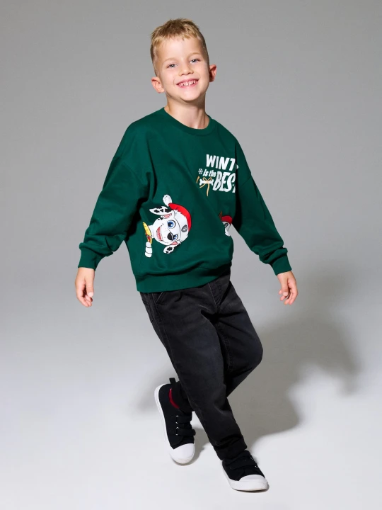 Zdjęcie produktu Sinsay - Bluza z motywem świątecznym PAW Patrol - zielony